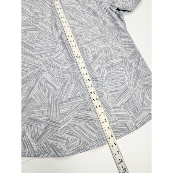 Lululemon Airing Easy Shirt‎ Ventlight Mens XL Gray Geometric Print Athleisure - Picture 6 of 7